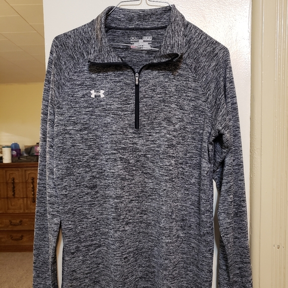 Under Armour athletic black & white jacket size medium in excellent condition - Picture 4 of 6
